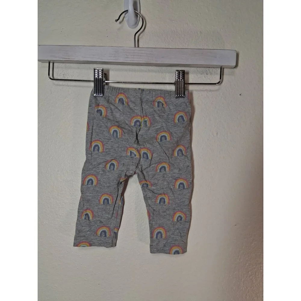 Baby Gap Leggings Rainbow Casual Gray Girls Size 0-3 Months